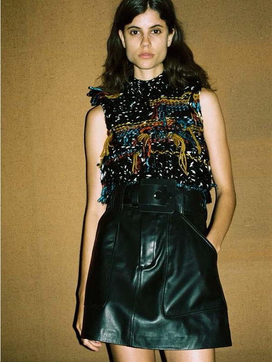 Sea New York Dresses & Skirts - Sea New York Ayden Black Leather Belted Mini Skirt NWT Size 4